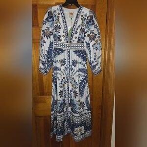 FARM Rio Ana Tapestry Maxi Dress Size XS NWT